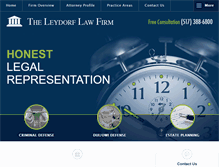 Tablet Screenshot of leydorflawfirm.com